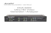 DGA-6000 Ultra-HD Video Generator / Analyzer Manual.pdf · dga-6000 ultra-hd video generator / analyzer user manual 2 table of contents introduction: versatile, accurate, easy-to-use