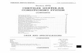 CHRYSLER HEATER-AIR CONDITIONING SYSTEM - …jholst.net/58-service-manual/airconditioning.pdf · CHRYSLER HEATER-AIR CONDITIONING SYSTEM CONTENTS ... Removal and Installation of Compressor