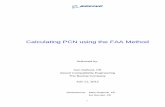 Calculating PCN using the FAA Method - · PDF fileCalculating PCN using the FAA Method . Authored by: Ken DeBord, PE . Airport Compatibility Engineering . ... Example 4 Pavement Layer