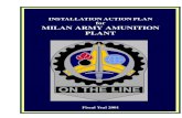 INSTALLATION ACTION PLAN for MILAN ARMY AMUNITION PLANT · PDF fileSTATEMENT OF PURPOSE Milan AAP - 2001 Installation Action Plan Statement of Purpose The purpose of this Installation