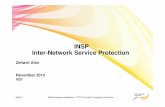 INSP Inter-Network Service Protection - IEEE · PDF fileSlide 1 Nokia Siemens Networks / CTO IE Packet Transport Evolution INSP Inter-Network Service Protection Zehavit Alon November