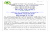 PENDING JOB ORDERS - · PDF fileGSM ENGINEERS (5) – Excellent and ... Strong troubleshooting skills. WCDMA Basic principle. RNC/nodeb troubleshooting experience. Excellent communication
