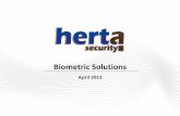 Herta Security, S.L. - TsecNet Srl | Home 20 Feb 2013.pdf · This Presentation has been provided by Herta Security, S.L., for the purpose of setting out certain confidential information