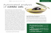 automated analysis of edible oils - MIDI, · PDF filebenefits of edible oils requires a number of ... A number of critical measures of edible oil ... sample report. For some types