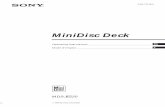 MiniDisc  · PDF file1998 by Sony Corporation 3-862-735-11(1) Operating Instructions EN Mode d’emploi F EN MDS-JE520 MiniDisc Deck