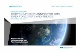MERCER WEBCAST COMPENSATION PLANNING FOR 2015 · PDF fileCOMPENSATION PLANNING FOR 2015 EMEA FORECASTS AND TRENDS OCTOBER 20, 2014 ... particularly hot spots in Greece, ... Retail