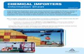 CHEMICAL IMPORTERS - Home - Health and Safety · PDF fileImporter duties to classify, label and package chemical substances and mixtures Importers must classify, label and package