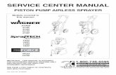 service center manual - Toolsmart USAsite.toolsmartusa.com/PDFs/manuals/spraytech/Service_Center_Manual.pdfSERVICE CENTER MANUAL PISTON PUMP AIRLESS SPRAYER Models covered in this