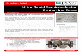 Ultra Rapid Semiconductor Protection Fuses - · PDF file Product Brief – Ultra Rapid Semiconductor Protection Fuses PSC Square body fuses Our PSC square body fuse links provide