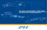 FLOW CONTROL VALVES - Poclain · PDF file12/03/13 5 POCLAIN HYDRAULICS Hydraulic components - Flow control valves Flow control valves pressure compensated Throttle with Check valves