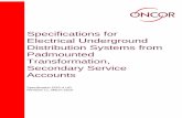 Specifications for Electrical Underground …oncor.com/EN/Documents/About Oncor/Construction Development/UG...Specifications for Electrical Underground Distribution Systems from Padmounted