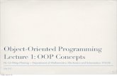 Object-Oriented Programming Lecture 1: OOP Conceptshus.vnu.edu.vn/sites/default/files/hus_docs/01-OOP-Concepts.pdf · July 2012 Object-Oriented Programming Lecture 1: OOP Concepts