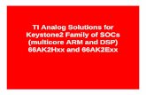 TI Analog Solutions for Keystone2 · PDF fileTI Analog Solutions for Keystone2 Family of SOCs (multicore ARM and DSP) 66AK2Hxx and 66AK2Exx. Overview ... – For NSN Flexi 3.5 and