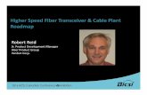 Higher Speed Fiber Transceiver & Cable Plant Roadmap · PDF fileand longer reach channels ... Relative cost of 40G LR4 compared to SR4. ANSI FC Higher Speed Efforts Market Data ...
