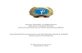 Islamic Republic of Afghanistan Ministry of Public Health ...apps.who.int/medicinedocs/documents/s20273en/s20273en.pdf · Islamic Republic of Afghanistan Ministry of Public Health
