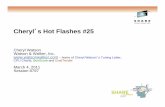 Cheryl s Hot Flashes #25 - Amazon Web Serviceswatsonwalker.s3-us-west-1.amazonaws.com/ww/wp-content/uploads/… · Cheryl’s Hot Flashes #25 Cheryl Watson ... • Records counters