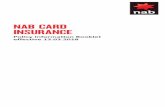 NAB CARD INSURANCE - NAB Personal Banking · PDF fileNAB Card Insurance Policy ... or to make a claim, please contact: QBE Travel ... b. in the event that the Primary Cardholder is