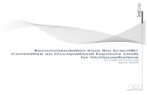 Recommendation from the Scientific Committee on ... Committee... · European Commission Employment, Social Affairs and Inclusion Recommendation from the Scientific Committee on Occupational