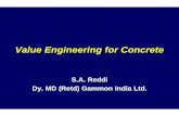 Value Engineering for Concrete - CIDC. S. A. Reddi/Value Engineering... · Application for Construction Projects Value Engineering is a technique used ... The first prestressed concrete