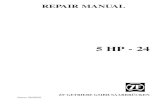 Repair Manual 5HP24 - JagRepair.comjagrepair.com/images/AutoRepairPhotos/ZF 5HP24 1 Repair Manual.pdf · The repairing of this transmission is only allowed to persons with an specific