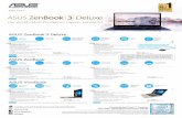 ASUS ZenBook 3 Deluxe · PDF filethe ZenBook 3 Deluxe models from 19 May – 18 June 2017. ... Intel Core, and Core Inside are trademarks of Intel Corporation in the U.S. and/or other
