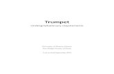 Trumpet - Western University · PDF fileWestern University trumpet studio Page 2 of 7 Year 0 and 1 Year 0 Jury for M1140 and M1925 (April) Repertoire, etudes and orchestral excerpts