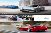 SEDAN/COUPE - Honda · PDF fileTHE 2017 CIVIC: TWO WAYS TO TURN HEADS A legend in reliability can look just as brilliant. The Civic, in both sleek 4-door Sedan and sporty 2-door Coupe,