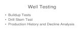 Buildup Tests Drill Stem Test Production History and ... · PDF file• Drill Stem Test • Production History and Decline Analysis . ... a Well Test Gas, about 0.1 to 0.15 psi/ft