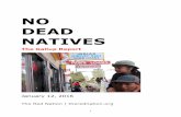 NO DEAD NATIVES GALLUP REPORT · PDF fileRed Nation and the Immediate Action Group began the No Dead Natives campaign to raise awareness and provide direct relief to ... NO DEAD NATIVES