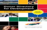 City of Cape Town Donor Directory - Western Cape · PDF fileDONOR DIRECTORY FOR DEVELOPMENT A Resource for the Non-proﬁ t Sector in Cape Town 3rd Edition published by: The City of