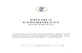 PHYSICS EXPERIMENTS -  · PDF filePHYSICS EXPERIMENTS (ELECTRICITY) ...   in the ‘safety docs’ link of the physics section. 3. ... Notes Ensure that the