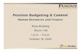 Position Budgeting & Control - Purdue · PDF file•Position Budgeting & Control. 8 What is PBC? PBC is the abbreviation for Position Budgeting and Control. PBC resides in the HR modules