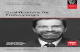 Qualifications for Professionals - · PDF fileQualifications for Professionals Swinburne offers a range of professional qualifications in Business and Work Health ... + TAEASS401B