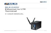 Ethernet to LTE Terminal - MLiS Wireless_Cellular... · Ethernet to LTE Terminal USER ... The MLiS MLB-G4202 is an Ethernet to LTE wireless terminal designed for RJ45 ... RS232 serial