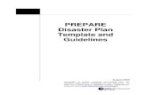 PREPARE Disaster Plan Template and Guidelines - IN.gov · PDF filePREPARE . Disaster Plan Template and Guidelines. August 2008 . Developed by Mather LifeWays with funding from the