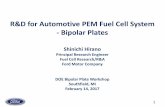 R&D for Automotive PEM Fuel Cell System – Bipolar Plates · PDF fileR&D for Automotive PEM Fuel Cell System ... Enable pre-coating process and mitigate coating defect ... R&D for