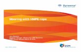 Mooring with HMPE rope - DSM | Bright Science. Brighter ... · PDF fileMooring with HMPE rope Jorn Boesten Segment Manager Offshore for DSM Dyneema FPSO Forum Monaco March 25 2014