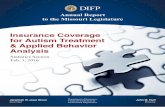 Insurance Coverage for Autism Treatment & Applied Behavior ... · PDF fileOf that average monthly cost, ABA therapies accounted for $161. ... The first licenses for applied behavior