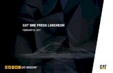 TITLE OF PRESENTATION CAT SME PRESS LUNCHEON · PDF fileCAT SME PRESS LUNCHEON FEBRUARY 21, ... Generic OD, Fatigue Management, Proximity Awareness (PA), ... TITLE OF PRESENTATION