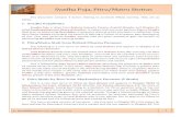 Svadha Puja, Pitru/Matru Stotras - sathvishayam · PDF fileSvadha Puja/Stotra Svadha Puja is taken from Brahma Vaivarta Purana, Prakriti Khanda, and Chapter 41 titled Svadhopakhyanam