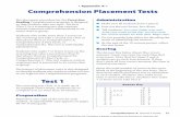 Appendix A • Comprehension Placement Tests · PDF file• Appendix A • Comprehension Placement Tests The placement procedure for the Corrective Reading Comprehension program is