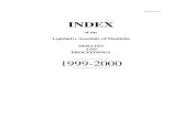 INDEX [gov.mb.ca] · PDF fileWorld Martial Arts Championship, ... Agricultural waste management corporation. Status report . Mihychuk, ... Hansard Index . Agriculture