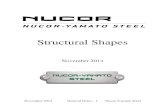 Structural Shapes - Nucor-Yamato · PDF fileNovember 2014 General Notes - 1 Nucor-Yamato Steel . Structural Shapes . November 2014 . November 2014 General Notes ... mill scale or rust
