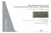 Heritage from the Communist Period in Albania · PDF filecommunist period as reminders of an important era in the Albanian history, ... Heritage from the Communist Period in Albania–