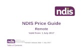 2017/18 Remote Price guide (DOCX 166KB) - NDIS Web viewThis guide is a summary of NDIS price limits and associated arrangements (price controls) that will apply from 1 July 2017. It