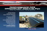 PERFORMANCE PIPE DRISCOPLEX 4000/4100 Pipe 501 Driscoplex 4000-4100... · DRISCOPLEX® 4000/4100 Pipe Water and Wastewater Piping Systems ... Performance Pipe, a division of Chevron