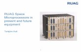 RUAG Space Microprocessors in present and future …microelectronics.esa.int/mpsa/RUAG-microprocessor-exp-and-future... · RUAG Space Microprocessors in present and future equipment.