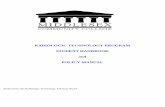 RADIOLOGIC TECHNOLOGY PROGRAM STUDENT HANDBOOK · PDF fileRADIOLOGIC TECHNOLOGY PROGRAM STUDENT HANDBOOK and ... RADIATION SAFETY AND ... This handbook will also serve as a supplement