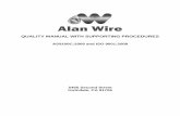 quality manual with supporting procedures - Alan Wirealan-wire.com/documents/AlanWire_QualityManual_Rev_B.pdf · This Quality Manual with Supporting Procedures describes the quality