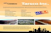 Construction & Fabrication - TEC Engineering Hometecengr.com/Product_Literature/Tank_Connection/tarsco.pdf · Construction & Fabrication. ... affiliate companies provide single point